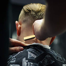 Load image into Gallery viewer, Matte Black and Gold Stainless Steel Cutthroat Straight Razor