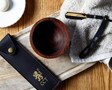 Load image into Gallery viewer, Matte Black and Gold Stainless Steel Cutthroat Straight Razor