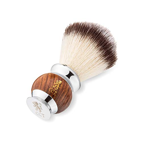Premium Men's Wooden and Stainless Steel Shaving Brush