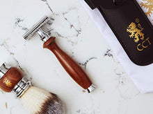 Load image into Gallery viewer, Double Edge Safety Razor in Missanda Wood and Stainless Steel
