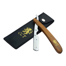 Load image into Gallery viewer, Stainless Steel and Missanda Wood Cutthroat Straight Razor
